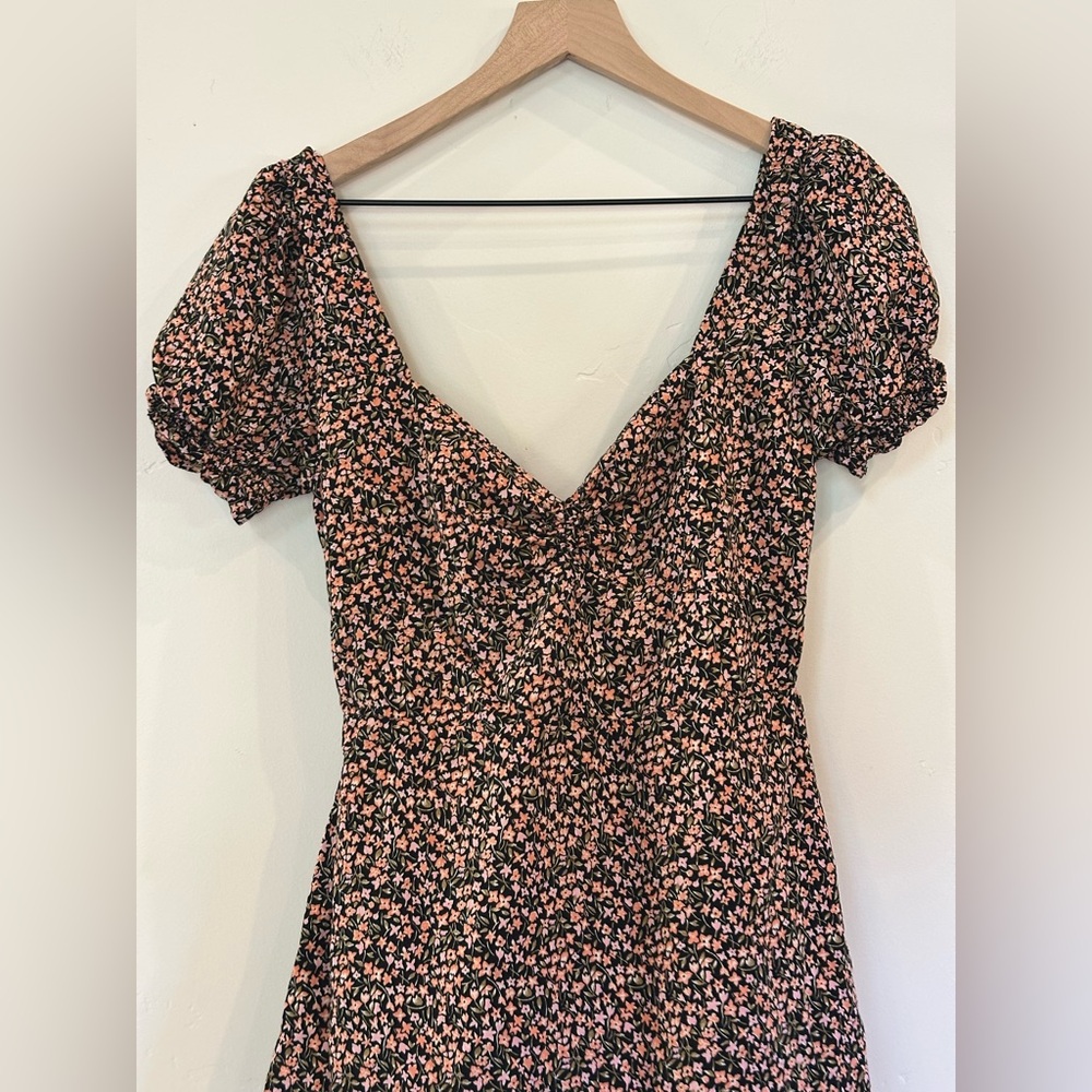 Billabong Black and Pink Floral Dress